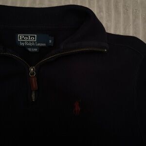 Dark Navy Blue Polo Ralph Lauren quarter zip jumper